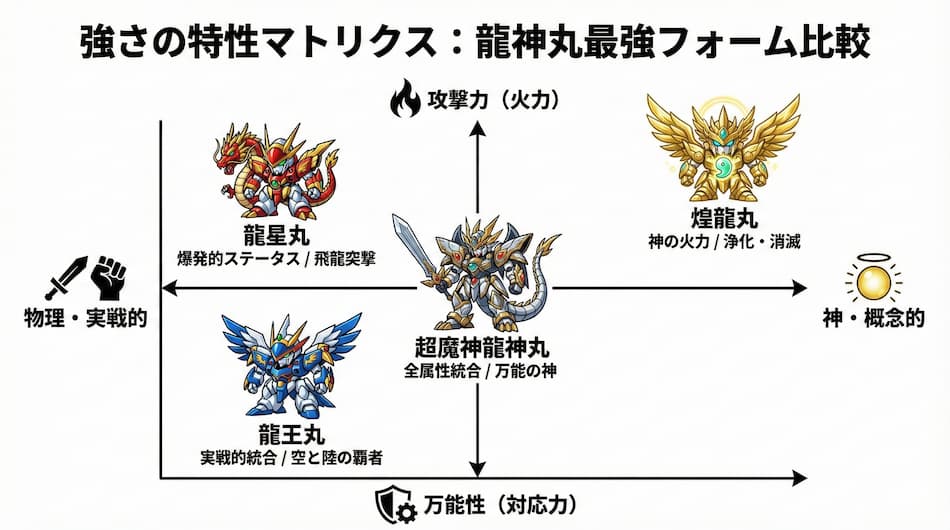 「竜神丸」強さの特性マトリクス