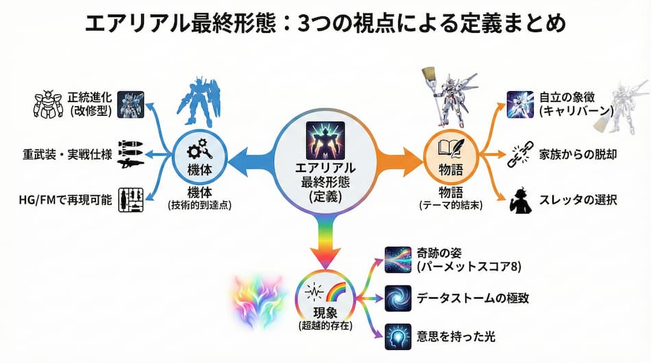 エアリアル最終形態：３つの視点による定義のまとめの図解