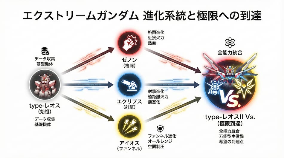 エクストリームガンダム進化系と極限への到達