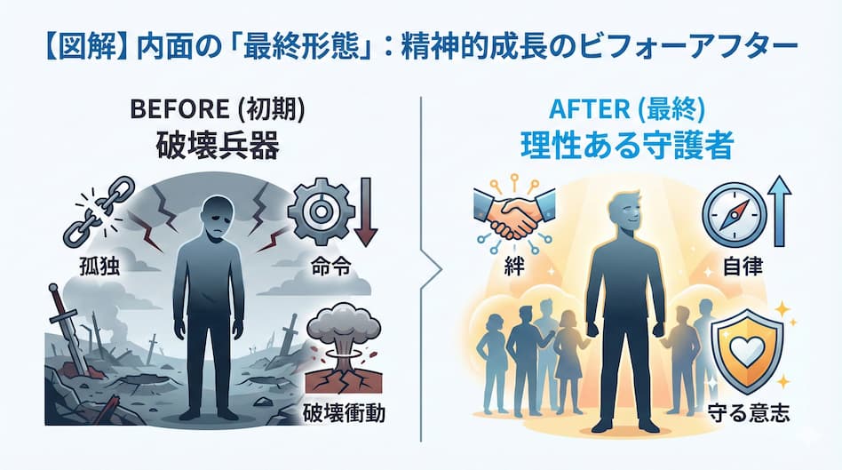 内面の最終形態：精神的成長のビフォーアフター